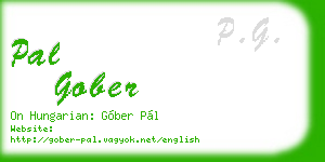 pal gober business card