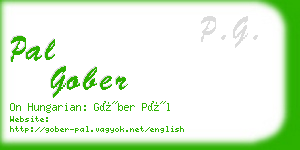 pal gober business card